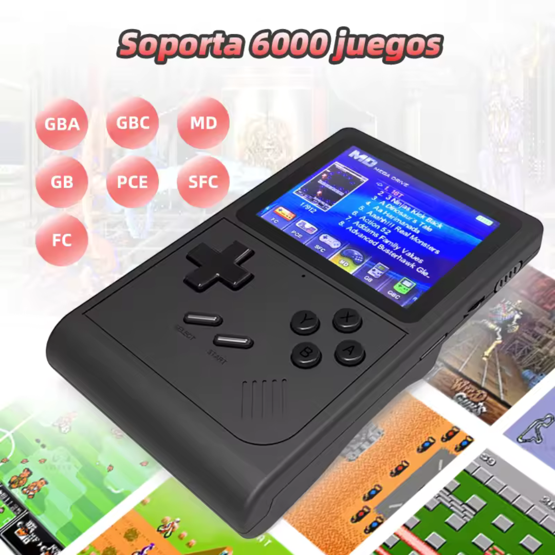 Consola Retro Portátil con +6.000 Juegos